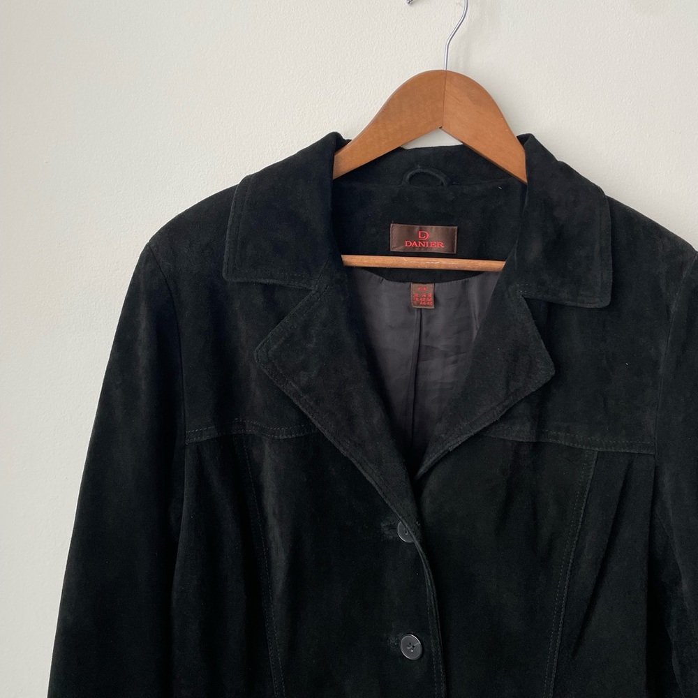 Danier Black Suede Women's Blazer - Picture 2 of 11